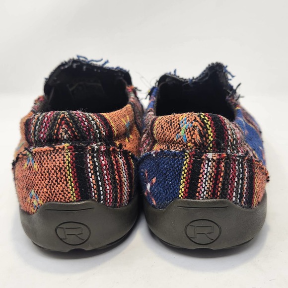 Roper Womens Woven Textile Slip On Flats Shoes Loafers Size 7.5 Southwestern - Picture 7 of 9